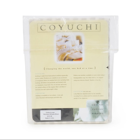 COYUCHI ORGANIC COTTON PILLOW SHAMS - Picture 2 of 2